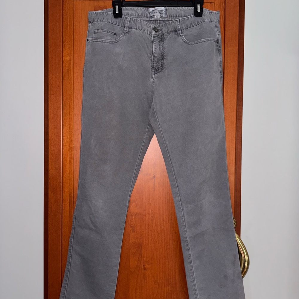 Calvin Klein Light Gray Slim Fit Jeans